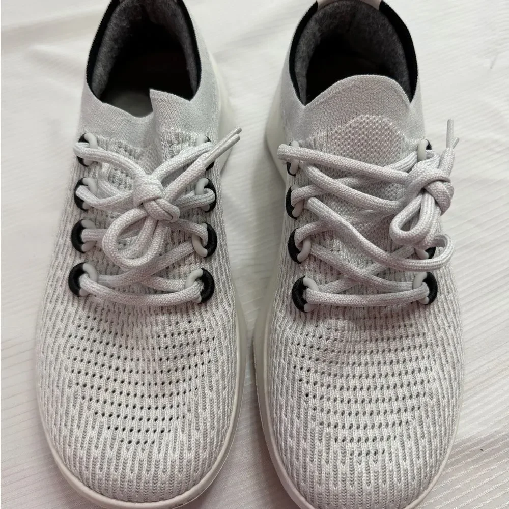 Allbirds Tree Dasher TD2 Women’s Grey Lace Up Sneakers Shoes Size 10.5 10 1/2